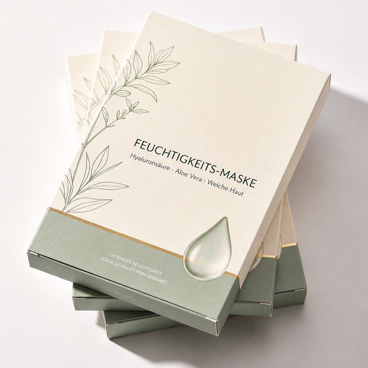 Pflanzliche feuchtigkeitsspendende Tuchmaske: Soft Green Edition